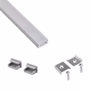 image of Moderix Aluminium Surface Profile 2m for LED Light Strip with Opal Cover - Colou