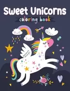 Image of sweet unicorns coloring book glittery soft touch flip top coloring pad for