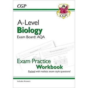 Image of New A-Level Biology: AQA Year 1 & 2 Exam Practice Workbook - includes Answers Paperback / softback 2018