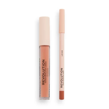 Image of Makeup Revolution Lip Contour Kit (Various Shades) - Lover