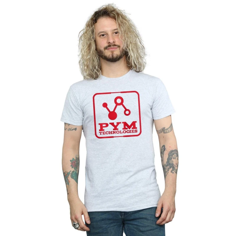 Image of Marvel Marvel Men Ant-Man And The Wasp Pym Technologies T-Shirt in Grey Size: Small Grey S Male 5057972208809