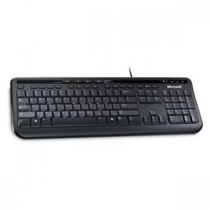 Image of Microsoft Wired Keyboard 600 Black UK Layout