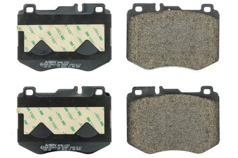 Image of AISIN BPMB-1023 Brake pad set Premium ADVICS by AISIN prepared for wear warning indicator Brake Pad Set,disc brake (402)