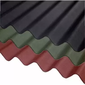 Image of Corrugated Bitumen Sheet - Green - 2m x 930mm