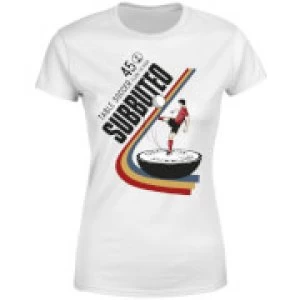 Image of Subbuteo TABLE SOCCER 45 Womens T-Shirt - White - 3XL