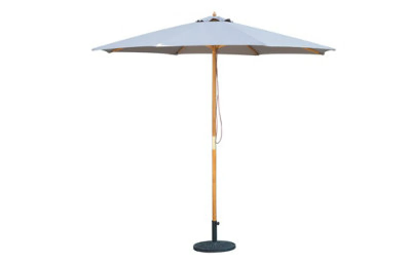 Image of Out & Out Original Out & Out Bali Wood Parsol In Taupe- 2.85M