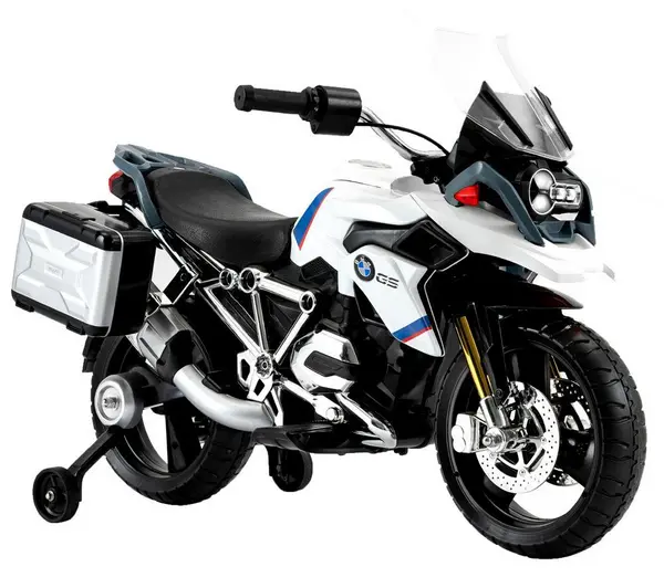 image of ROLLPLAY BMW R1200 GS Electric Kids Motorbike - White