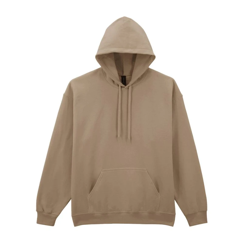 Image of Gildan Mens Midweight Hoodie in Stone Size: Medium Stone Male M