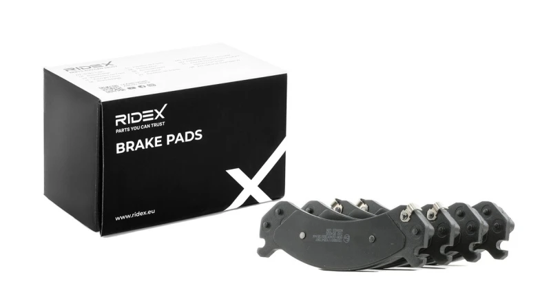 Image of RIDEX 402B1173 Brake pad set Front Axle, with acoustic wear warning Brake Pad Set,disc brake (402)