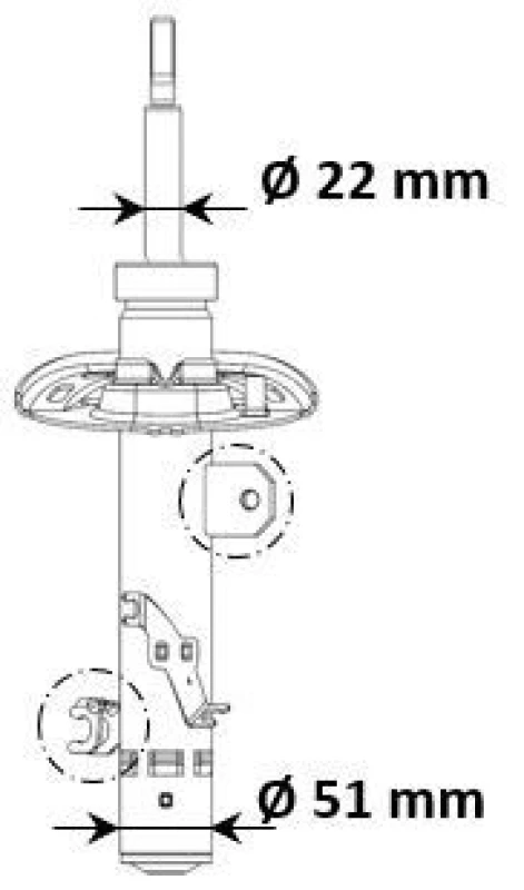 Image of KYB Shock absorber KYB 3338061