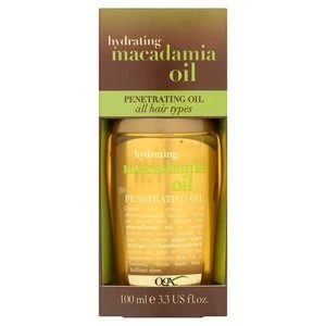 image of OGX Hydrating Macadamia Oil Dry Styling Oil 100ml