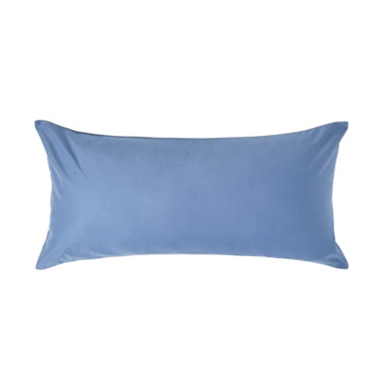Image of Homescapes Continental Egyptian Cotton Pillowcase 1000 TC, 40 x 80cm Blue