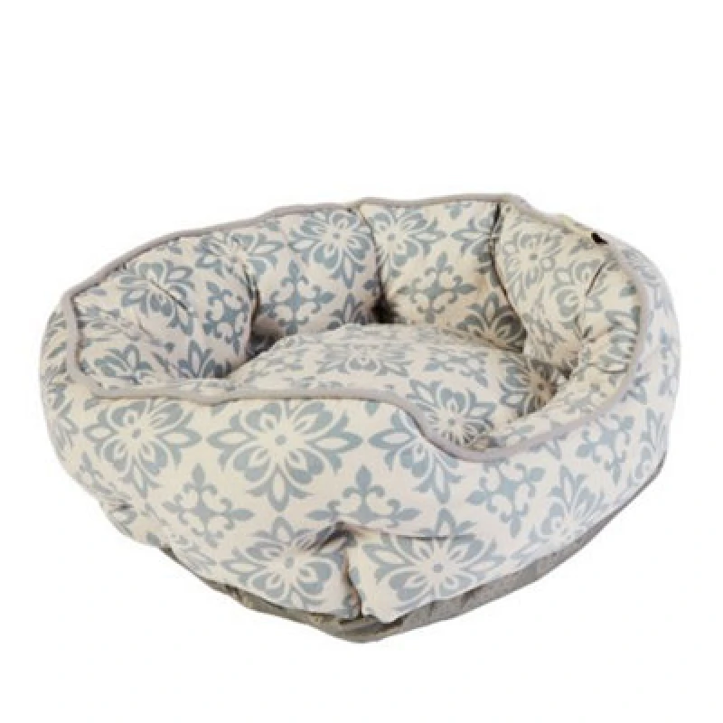 Image of Dream Paws Scalloped Style Pet Bed Grey Small