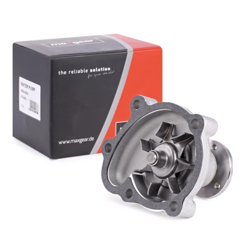 Image of MAXGEAR 47-0196 Water pump for V-ribbed belt use, with gasket/seal Water Pump (1260)