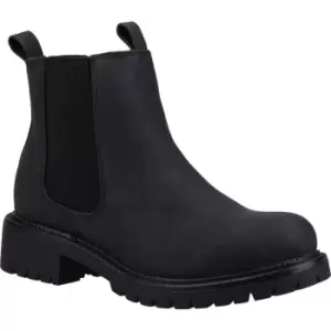 Image of Divaz Womens Taijal Vegan Leather Slip On Chelsea Boots UK Size 7 (EU 40)