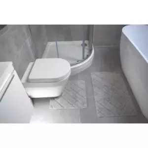 Image of Rapport Home Furnishings 2 Piece Kyra Bath Set Storm