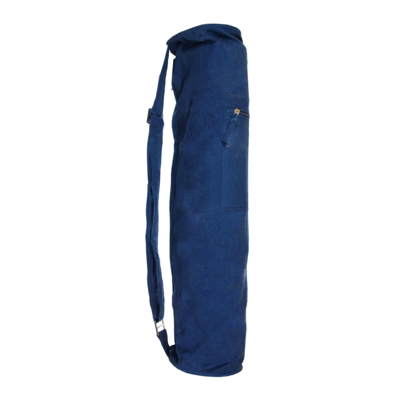 Image of Yoga-Mad Jute Yoga Mat Bag Natural - Blue Blue One Size
