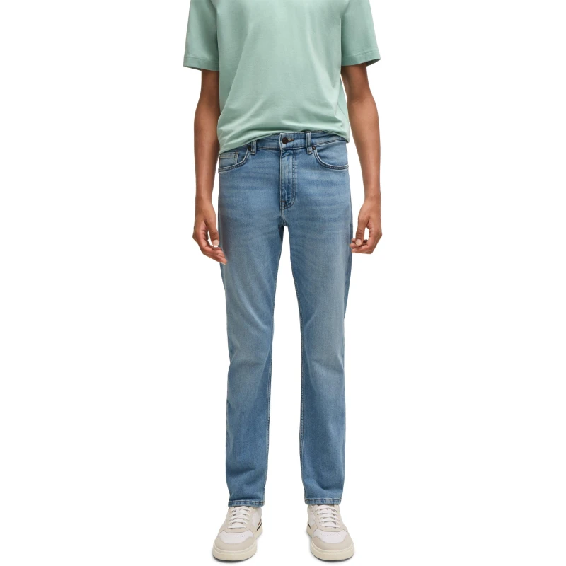 Image of Boss Straight Leg Delaware Jeans - Blue Blue 32 R