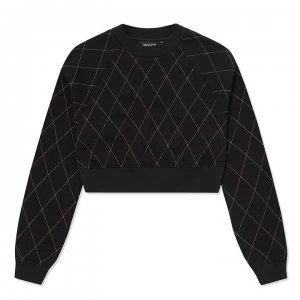 Image of Nicce Maze Crew Sweatshirt Womens - Black