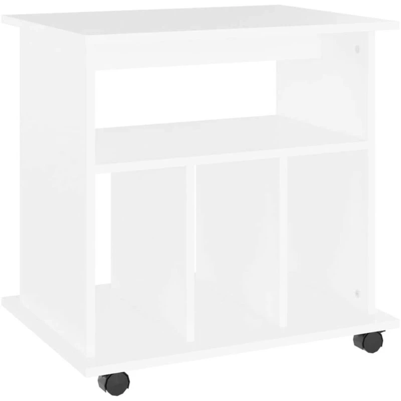 Image of VIDAXL Rolling Cabinet White 60x45x60cm Engineered Wood vidaXL 8720286610145