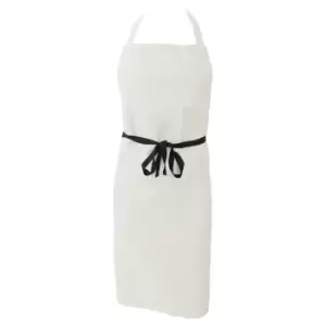 Image of Dennys Unisex Adults Bib Workwear Apron (One Size) (Ivory)