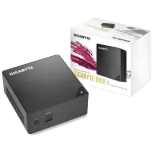 image of Gigabyte GB-BLCE-4105 PC/workstation barebone UCFF Black BGA 1090 J4105 1.5 GHz