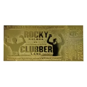 Image of Rocky III Replica World Heavyweight Boxing Championship Ticket (gold plated)