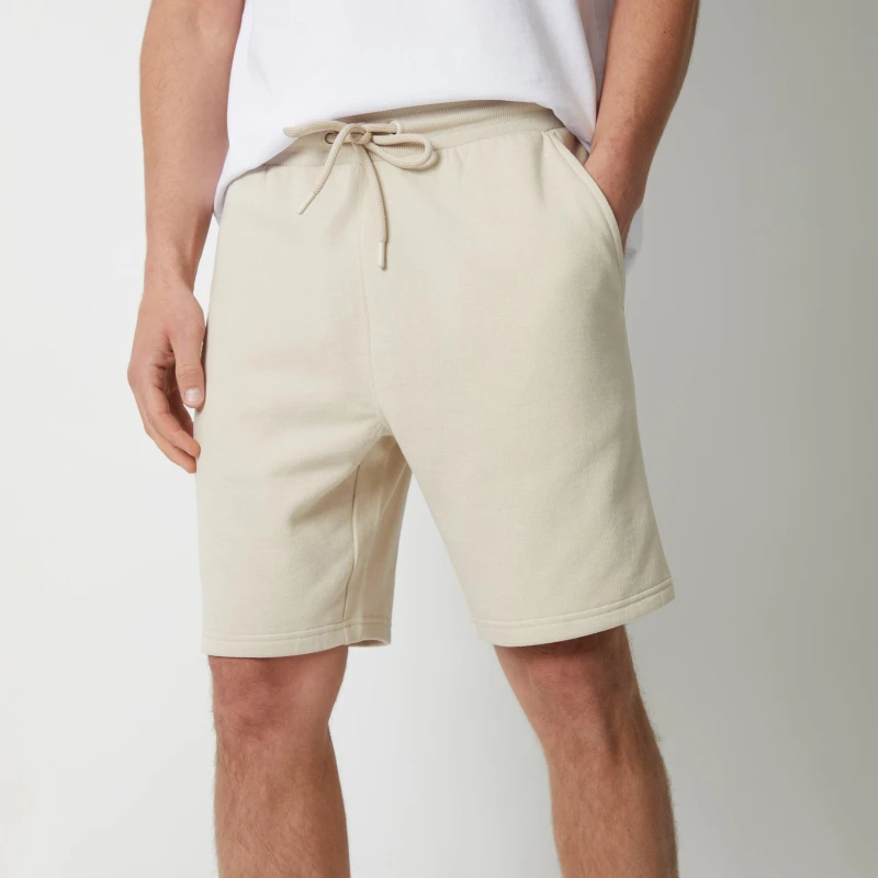 Image of Threadbare 'Bergamot' Fleece Shorts Taupe