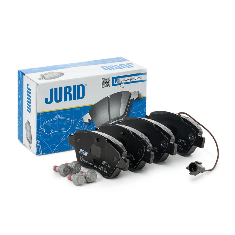 Image of JURID 573164J Brake pad set incl. wear warning contact, with accessories Brake Pad Set,disc brake (402)