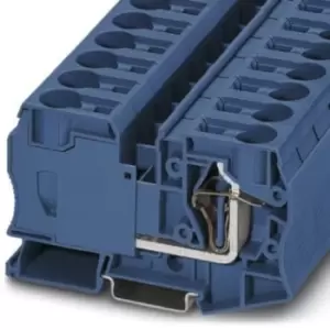 Phoenix Contact St 35 Bu Terminal Block, Din Rail, 2Pos, 2Awg