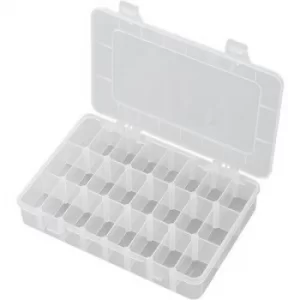 image of TRU COMPONENTS EKB-206 Assortment box (L x W x H) 200 x 130 x 35mm No. of compartments: 24 variable compartments