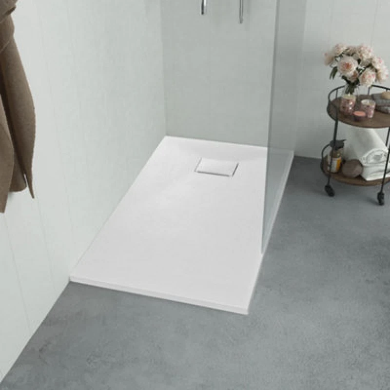 Image of Vidaxl Shower Base Tray Smc White 90X80 Cm