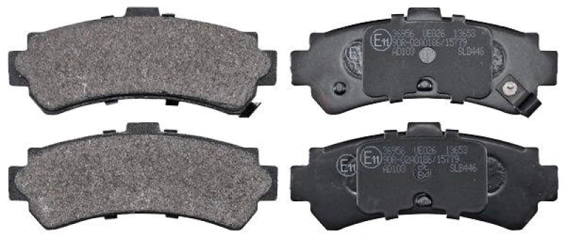 Image of A.B.S. 36956 Brake pad set with acoustic wear warning Brake Pad Set,disc brake (402)