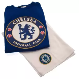Image of Chelsea FC Childrens/Kids T Shirt And Short Set (12-18 Months) (Blue/White)