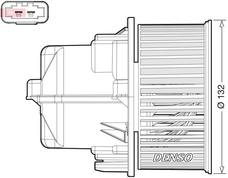 Image of DENSO Blower motor DENSO DEA33002