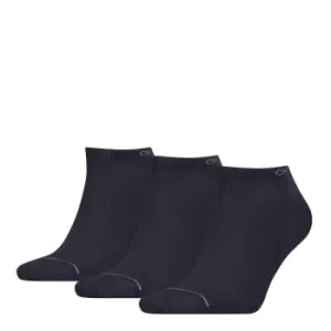 Image of Calvin Klein Sneaker Socks 3 Pack Mens - Blue