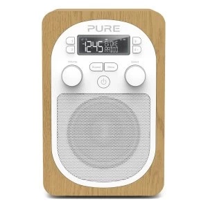 image of Evoke H2 Compact DABFM Radio in Oak