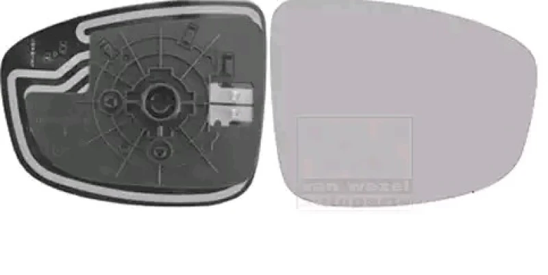 Image of VAN WEZEL 2780838 Wing Mirror Glass * HAGUS * Right Mirror Glass,outside mirror (1914)