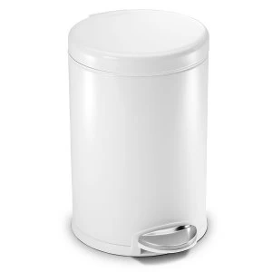 Image of Simplehuman 4.5 Litre Round Pedal Bin Steel