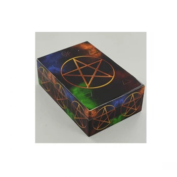 Image of Pentagram Symbols Wooden Storage Box