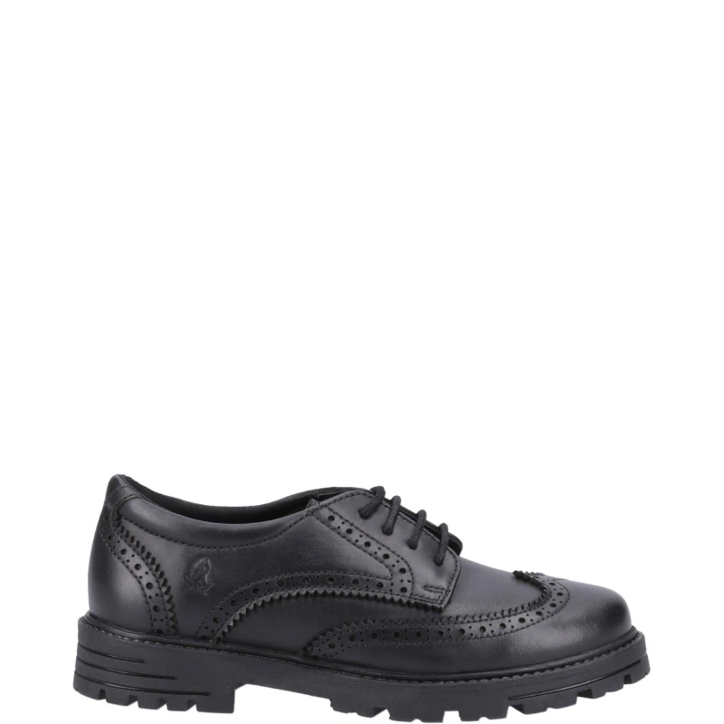 Image of Hush Puppies Maxine Senior Shoe Black male UK5 EU38