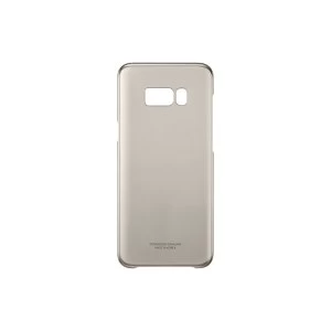 image of Samsung EF-QG955CFEGWW Galaxy S8 Plus Clear Cover in Gold