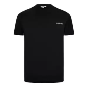Image of Calvin Klein Core Logo T Shirt Mens - Black