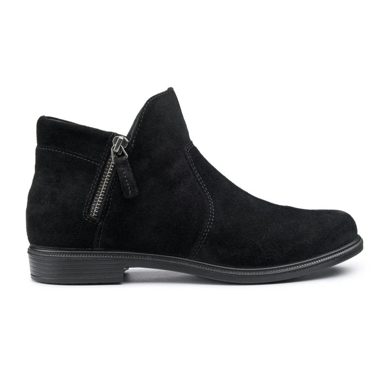 Image of Hotter Womens Wide Fit 'Ludlow' Ankle Boots in Black Size: 4.5 Black Female 4.5