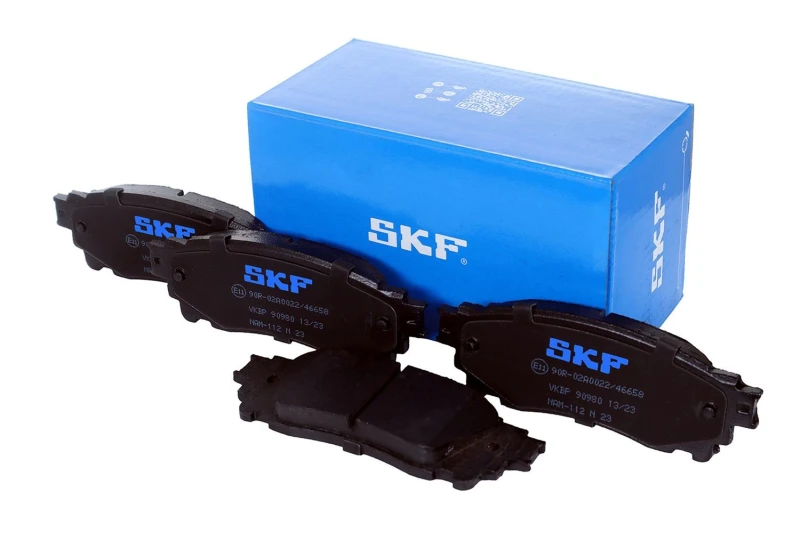 Image of SKF VKBP 90980 Brake pad set not prepared for wear warning indicator Brake Pad Set,disc brake (402)