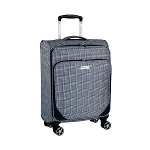 Image of London Fog Newbury LFL004-01-S Small Grey Black Suitcase