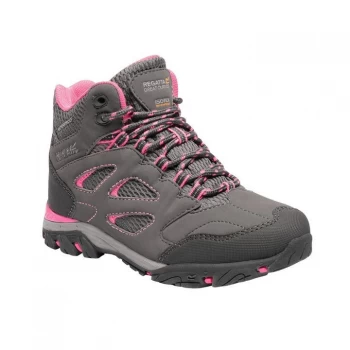 Image of Regatta Holcombe IEP Junior Waterproof & Breathable Walki - Steel/Tulip
