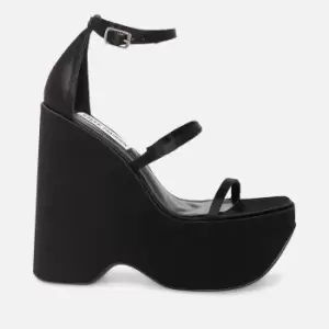 Image of Steve Madden Varia Satin Platform Sandals - UK 5