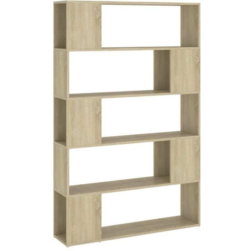 Image of VIDAXL Book Cabinet Room Divider Sonoma Oak 100x24x155cm Engineered Wood Vidaxl 8720286651568
