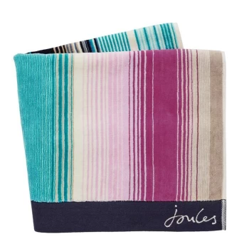 image of Joules Cotswold Stripe Towel - Multi